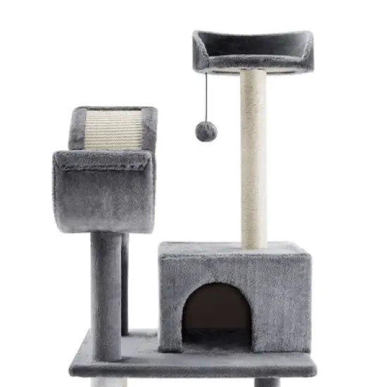 Sam's Pets Submarine 60" Gray Hard Box Cat Tree image {4}