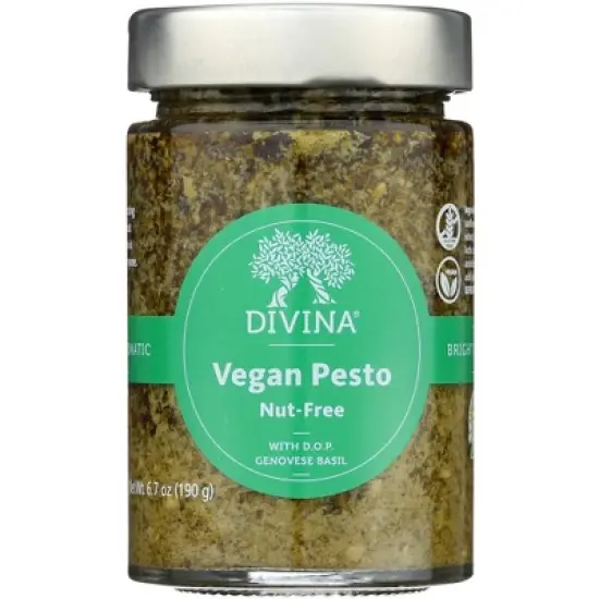 Divina Vegan Pesto - Case of 6 - 6.7 oz image {1}