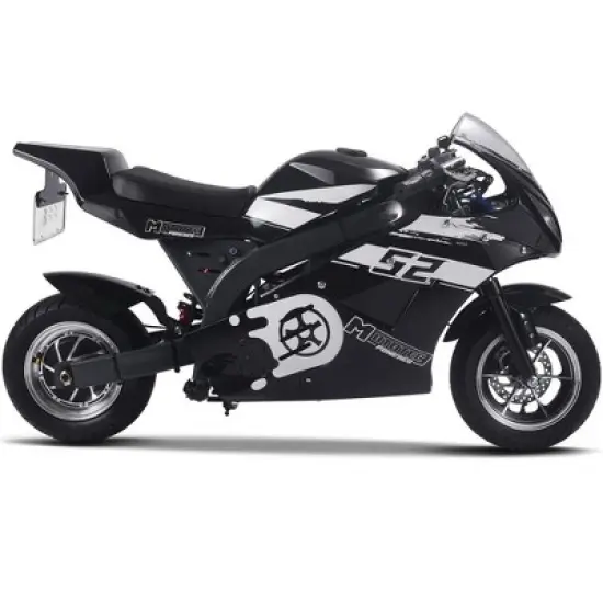 MotoTec 1000w 48v Electric Superbike Black image {4}