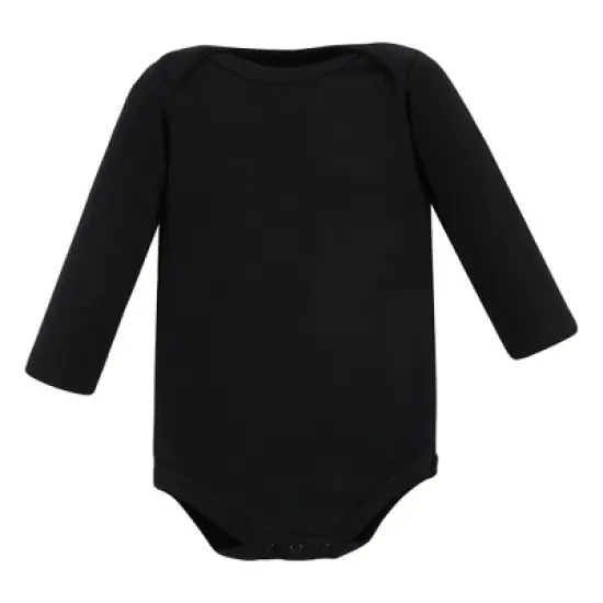 Hudson Baby Infant Boy Cotton Long-Sleeve Bodysuits, Wild Buffalo 7-Pack image {5}