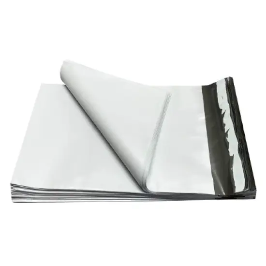 UOFFICE 100 Poly Mailers Bags 6 x 9" - #0 White Self-Seal Envelopes image {2}