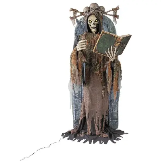 7 Ft. Animated Light-Up Soul Stealer Halloween Decoration image {1}