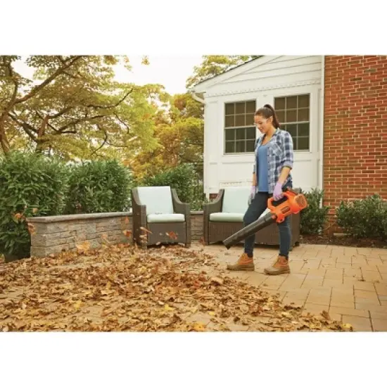 Black & Decker BCK279D2 20V MAX Brushed Lithium-Ion Cordless Axial Leaf Blower and String Trimmer/ Edger Combo Kit with (2) 1.5 Ah Batteries image {8}