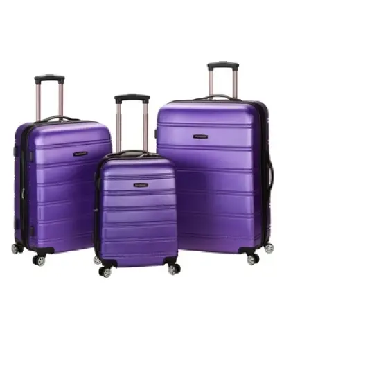 Rockland Melbourne 3pc ABS Hardside Carry On Spinner Luggage Set image {10}