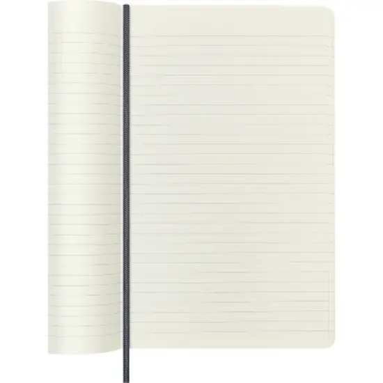 Moleskine Vegea Capri Large Ruled Notebook Soft Petroleum BO: Softcover Journal, 5x8.25", Elastic Closure, 176 Pages image {2}