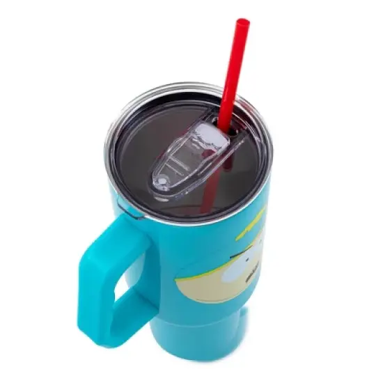 Silver Buffalo South Park Cartman Face Stainless Steel Tumbler With Handle | Holds 40 Ounces image {2}
