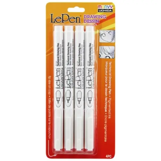 Marvy Uchida&reg; LePen&reg; Drawing Pens, Pack of 4 image {6}