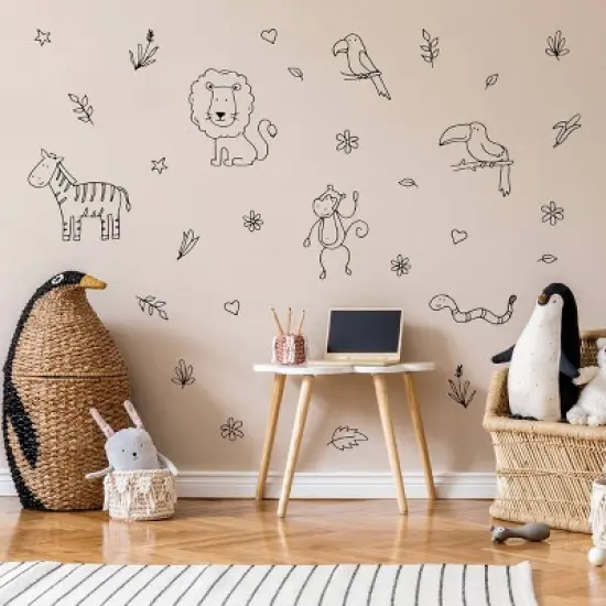 Safari Animals Wall Decor - Decalcomania image {3}