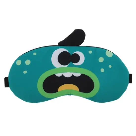 Unique Bargains Soft Sleep Mask Cartoon Monsters Green 1 Pc image {6}