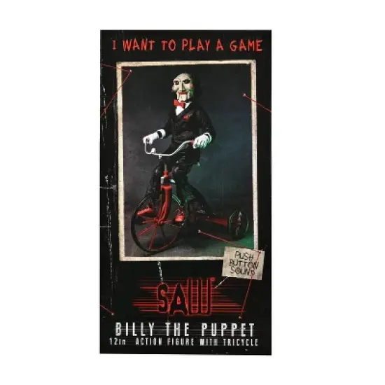 NECA Saw Billie The Puppet with Tricycle 12" Action Figure image {1}