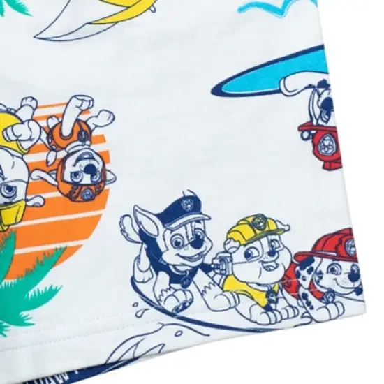 Paw Patrol Rubble Marshall Chase French Terry T-Shirt and Shorts Outfit Set Toddler  image {5}