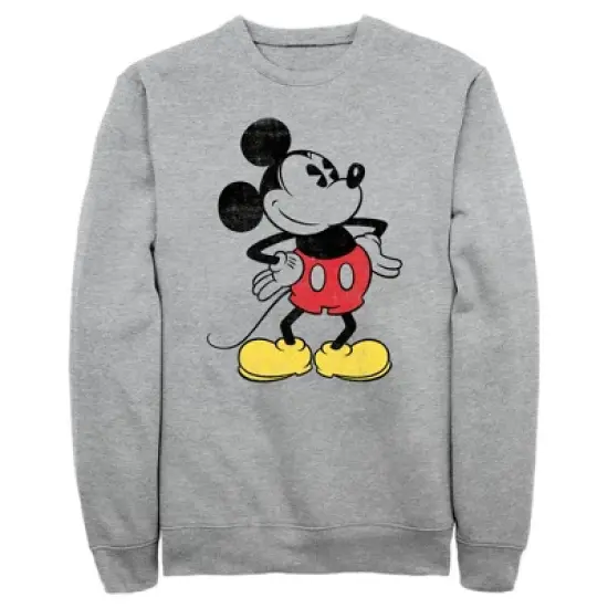 Men's Mickey & Friends Classic Mickey Distressed Sweatshirt image {3}