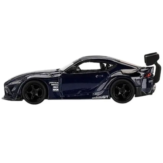 Toyota "HKS" GR Supra (A90) Downshift Blue Metallic Limited Edition to 3600 pcs 1/64 Diecast Model Car by True Scale Miniatures image {1}