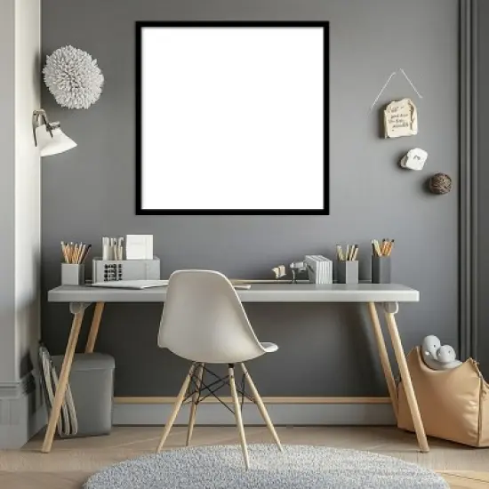Amanti Art Black Gallery Deep Framed Dry Erase Magnetic Board image {8}