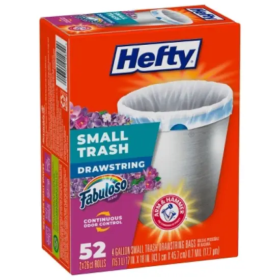 Hefty Fabuloso Trash Bag - Small - 52ct image {1}