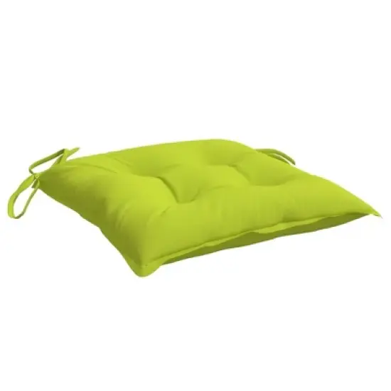 vidaXL Chair Cushion Non Slip Outdoor Patio Seat Cushion Pad Oxford Fabric - Bright Green 19.7" x 19.7" x 2.8" 2-Pack image {4}