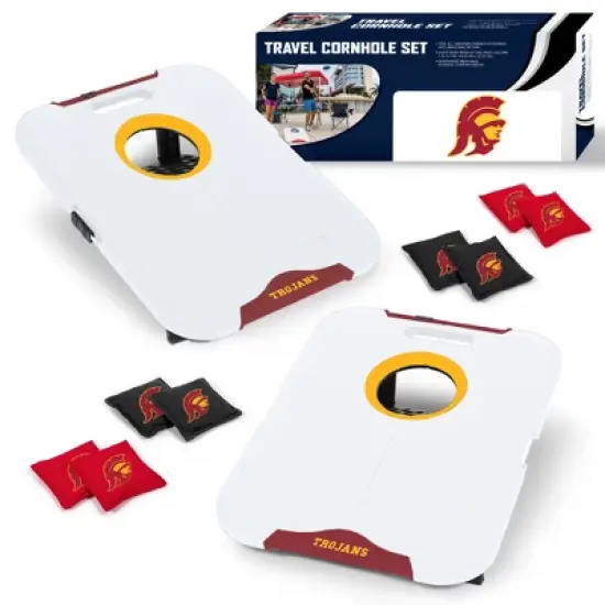 NCAA USC Trojans All-Weather Travel Cornhole Set image {6}