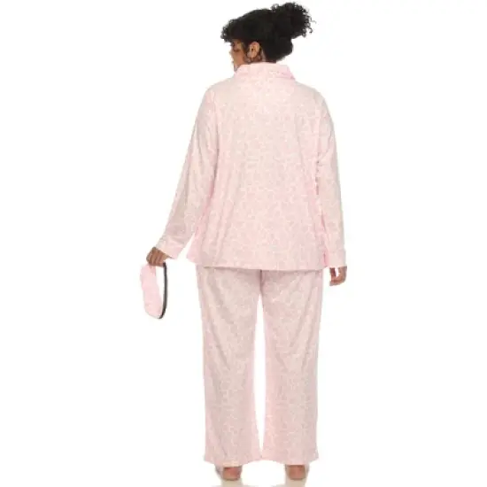 Whitemark Plus Size Three-Piece Pajama Set image {3}