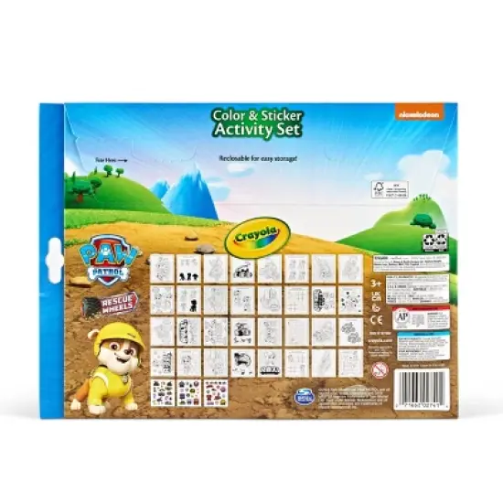 Crayola Paw Patrol Color & Sticker Activity Set image {4}