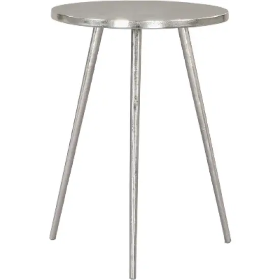 Kane Side Table Aluminum Silver - ZM Home image {1}