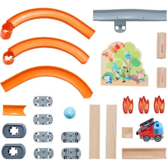 HABA Kullerbu Fire Alarm Ball Track Set with Sound image {5}