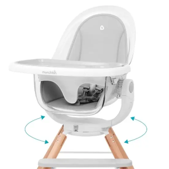 Munchkin Cloud Baby High Chair with 360&deg; Swivel - Clear image {2}