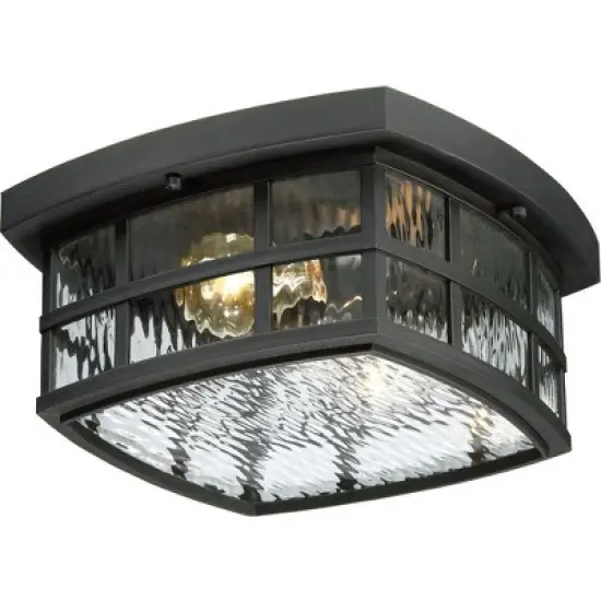 Quoizel Lighting Stonington 2 - Light Flush Mount in  Mystic Black image {4}