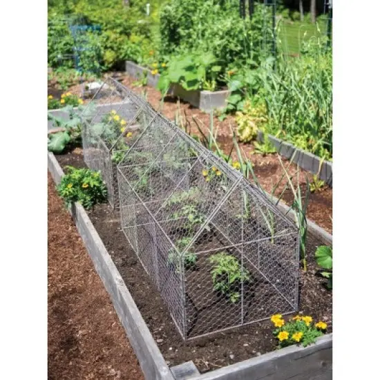 Gardener&rsquo;s Supply Company Chicken Wire Crop Coop | Protection Against Birds and Wild Animals | Rust- Resistant With Easy-Access Roof Panel For Quick image {2}