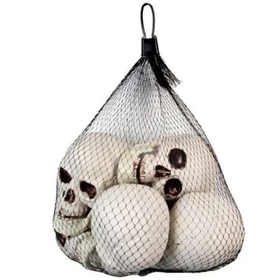 Northlight Skeleton Skull Halloween Decorations - 3.5" - Pack of 6 image {8}
