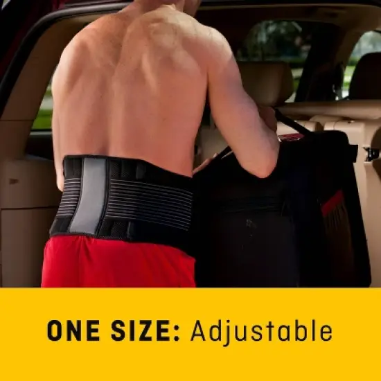 FUTURO Comfort Compression Back Support, Adjustable Deluxe Back Brace - 1pk image {4}