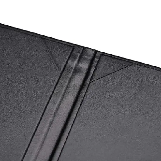 WeChef 5 Pack Menu Covers 8.5 x 11" 2 Views Faux Leather Cafe Restaurant Bars Black image {5}