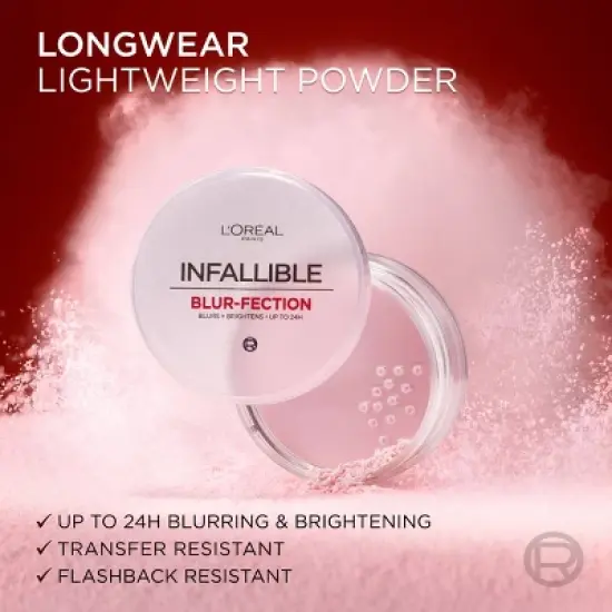 L'Oreal Paris Infallible Blur-fection Longwear Loose Setting Powder - 0.21oz image {5}