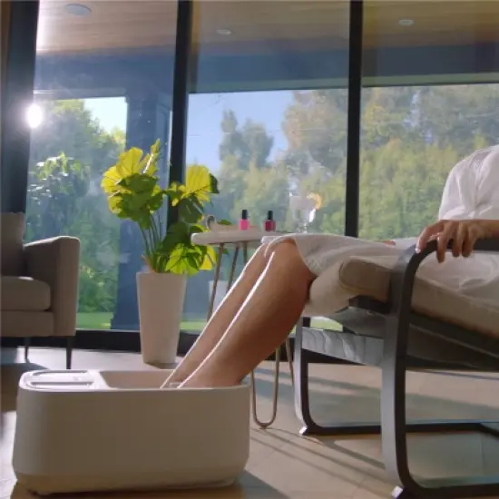 Sharper Image Massager Foot Bath Heating with LCD image {10}