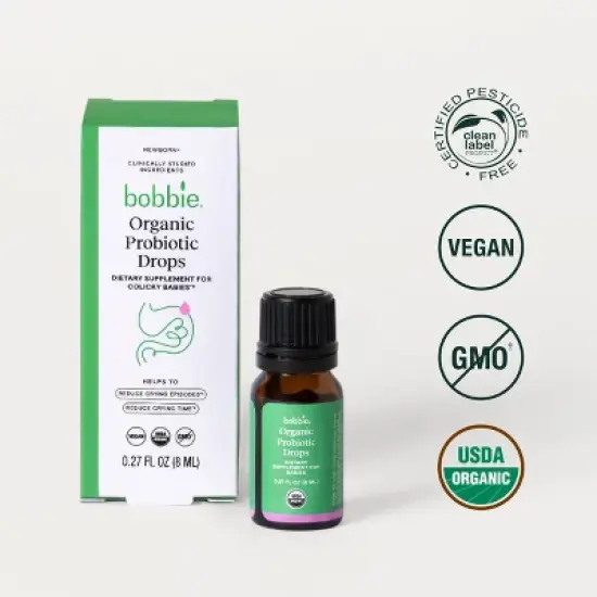 Bobbie Organic Probiotic Drops - 0.27 fl oz image {5}