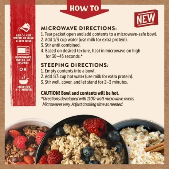 Kodiak Variety Pack Oatmeal Packets - 10.58oz / 6ct image {5}