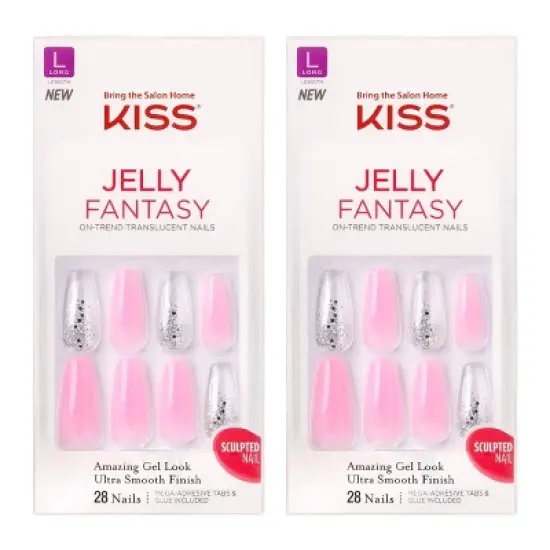 KISS Products Jelly Fantasy Fake Nails  - 2pk/56ct image {6}