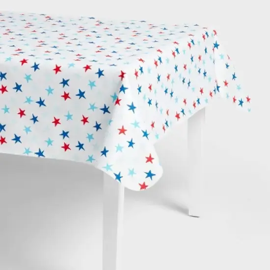 84"x60" Star Tablecloth Red/White/Blue - Sun Squad&trade; image {3}