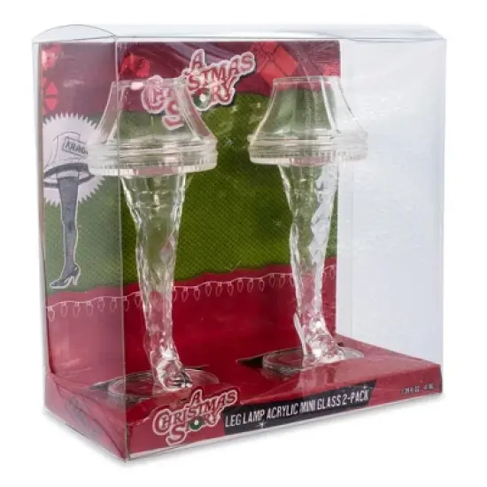 ICUP, Inc. A Christmas Story Leg Lamp 2-Ounce Mini Shot Glasses | Set of 2 image {1}