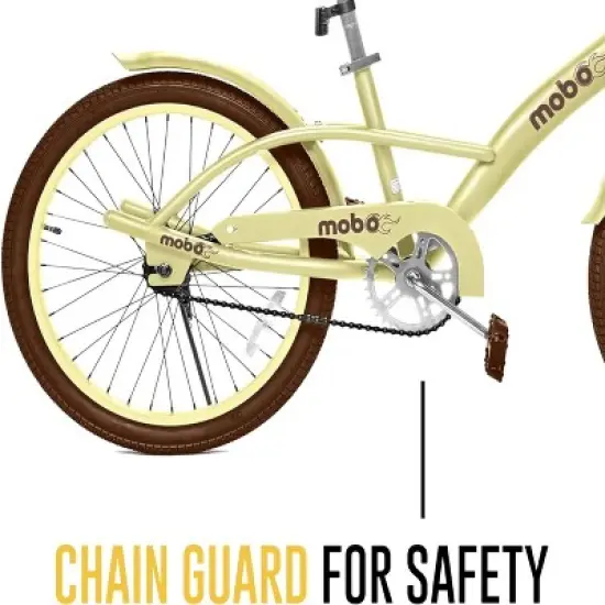 Mobo Malibu 20" Kids' Beach Bike - Ivory image {2}