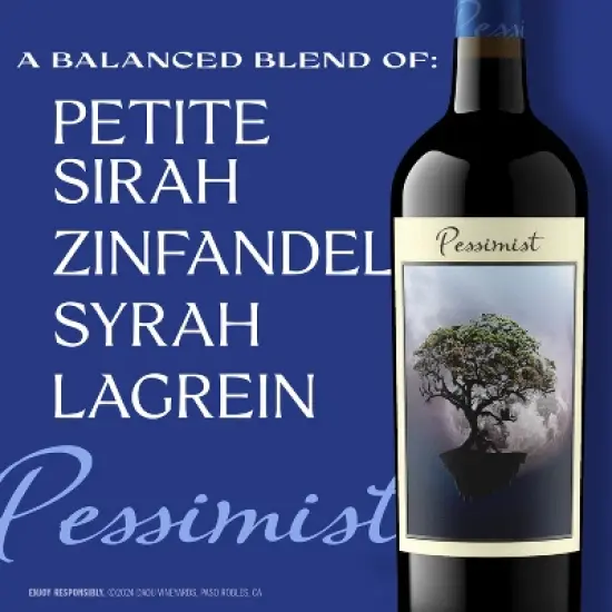 DAOU Pessimist Red Blend Red Wine - 750ml Bottle image {3}