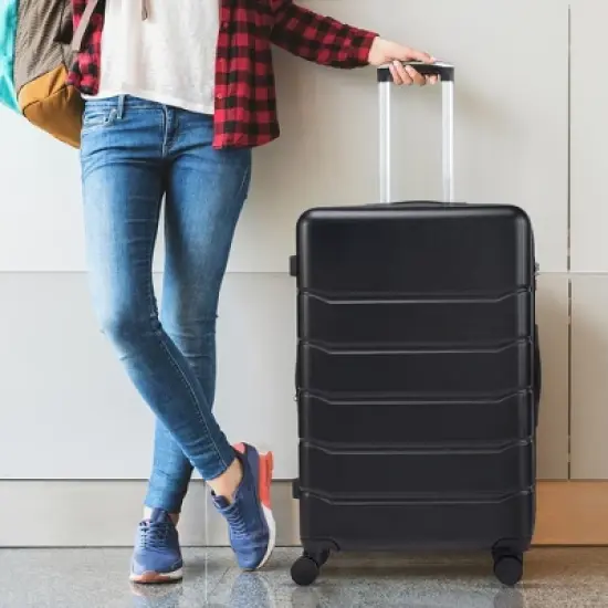YONWAY 20" Hardshell Luggage , Expandable Lightweight ABS Suitcase, with TSA lock & Spinner Wheels image {3}