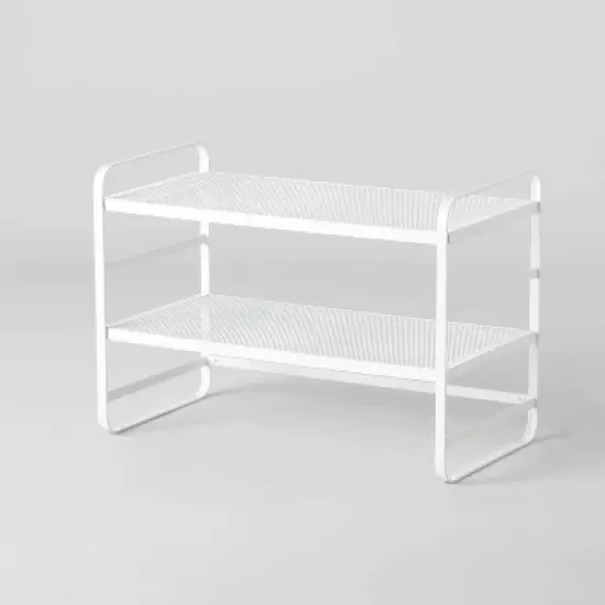 2 Tier Shoe Rack Metal Mesh - Brightroom&trade; image {4}
