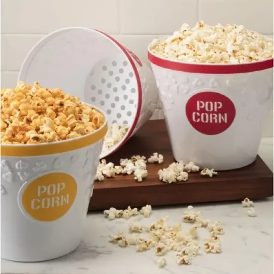 Hutzler Popcorn Bucket, Red Large image {3}