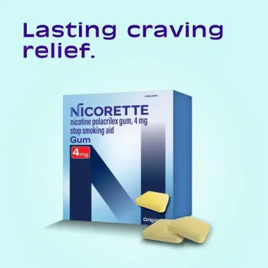 Nicorette 4mg Stop Smoking Aid Gum - Original - 170ct image {3}