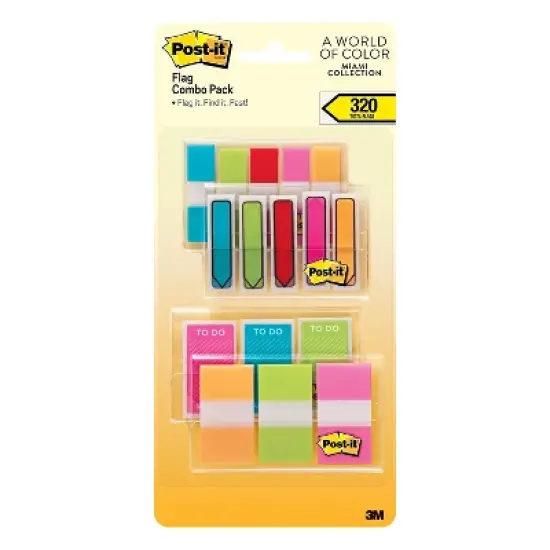 Post-it Flags Combo Pack .47 Wide and .94 683-XLM image {4}