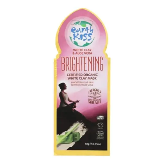 Earth Kiss Brightening White Clay and Aloe Vera Organic Mask - Case of 12/0.35 oz image {1}