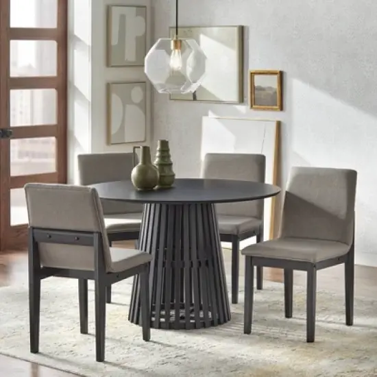 5pc Pavia Dining Set Black - Lifestorey image {1}