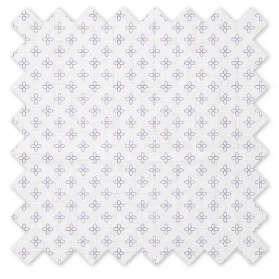 Bacati - Petals/Floral Lilac Girls Muslin 4 pc Toddler Bedding Set image {7}
