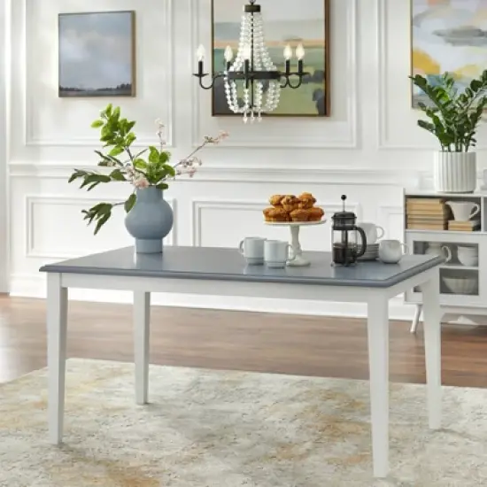 Helena Dining Table White/Gray - Buylateral image {1}