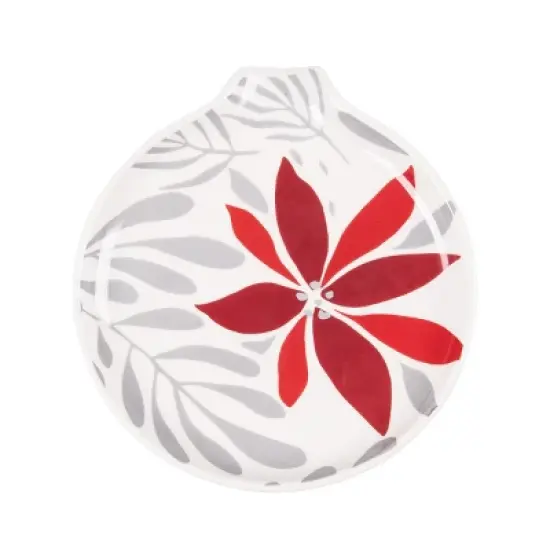 C&F Home Poinsettia Christmas Spoon Rest image {5}